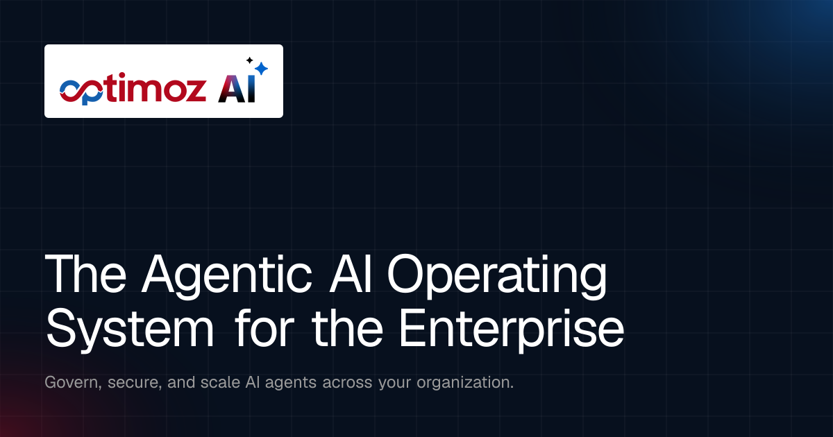 Optimoz AI — Enterprise AI Platform for Agentic Workflows